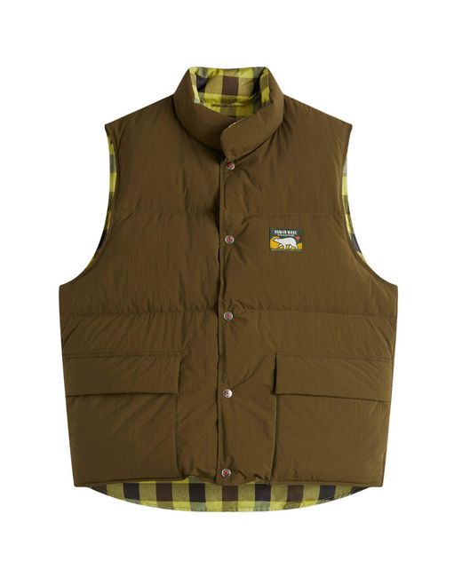 Human Made Reversible Down Vest in Green for Men | Lyst