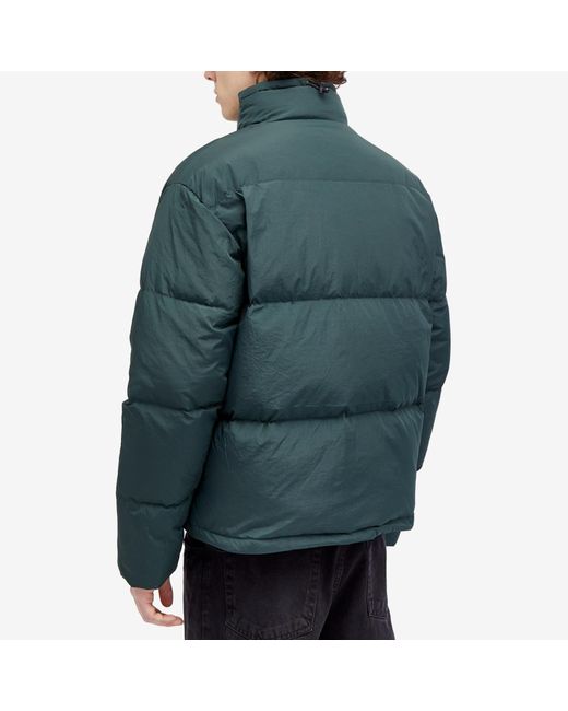 POLAR SKATE Green Pocket Puffer Jacket for men