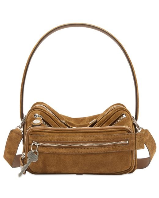 Acne Brown Camero Party Suede Bag