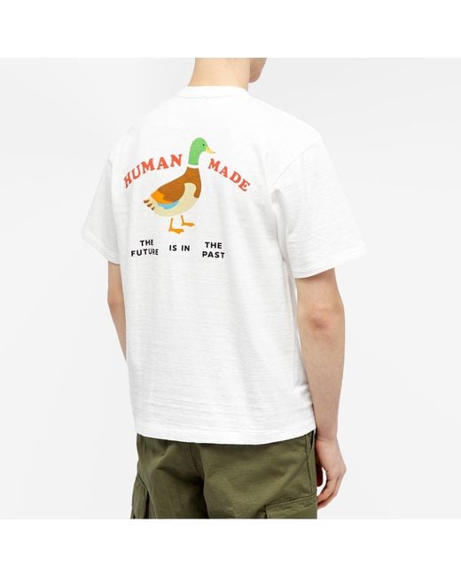 Human Made White Duck Back T-Shirt for men
