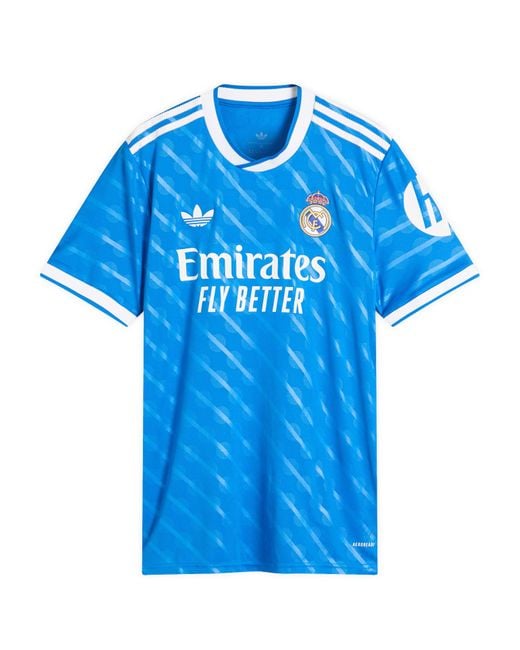 adidas Real Madrid 25/26 3Rd Jersey Top in Blue for Men | Lyst