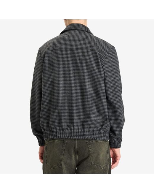 A.P.C. Black Gilbert Houndstooth Check Wool Jacket for men