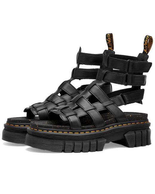 Dr. Martens Ricki Gladiator Sandal in Black Lyst