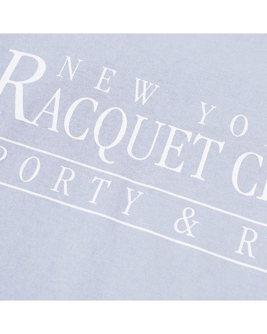 Sporty & Rich Blue Ny Racquet Club T-Shirt