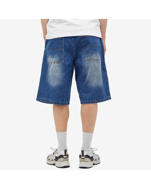 LO-FI Blue Activate Denim Shorts for men
