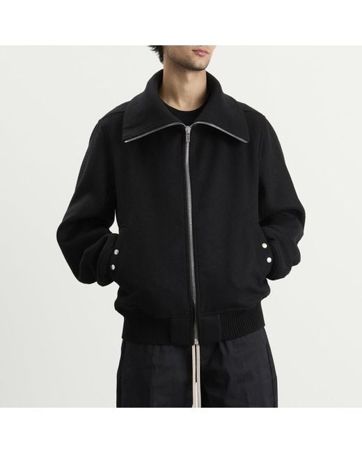 Rick Owens Black Dracuflight Jacket for men