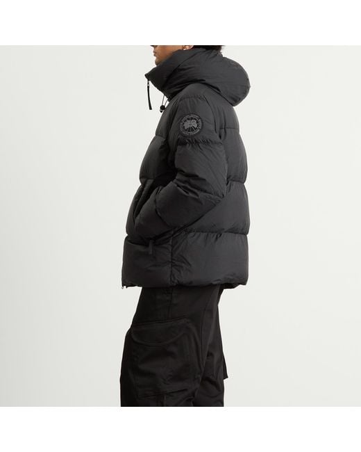 Canada Goose Black Crofton Matte Puffer Jacket for men