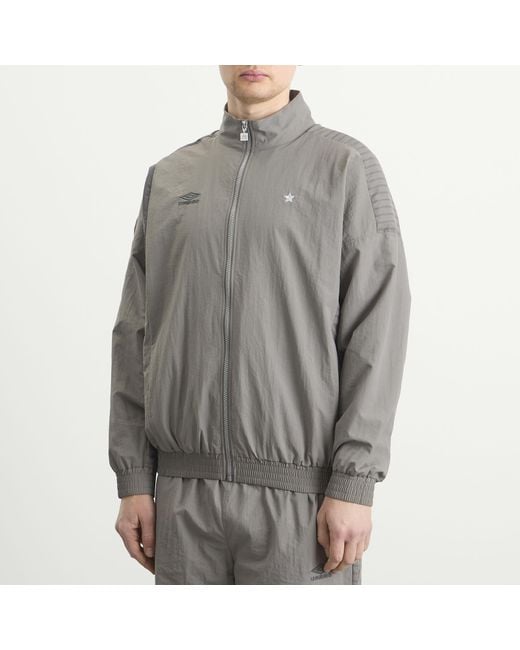 Umbro Gray Relaxed Track Jacket for men