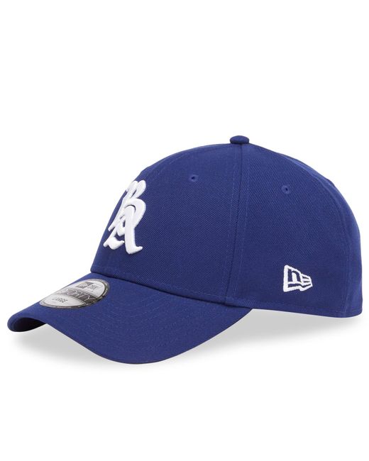 A Bathing Ape Blue Baseball Logo New Era 49Forty Cap for men