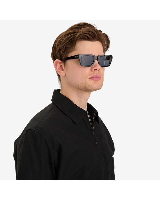 Le Specs Gray Nocturnal Habit Sunglasses