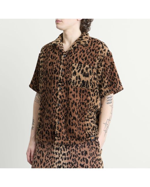 Neighborhood Brown X Hippopotamus Terry Cloth Shirt for men