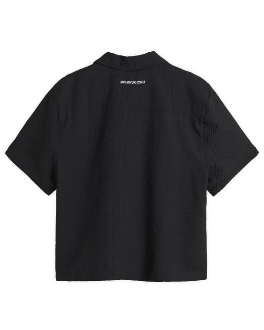 MKI Miyuki-Zoku Black Presented By End. Seersucker Vacation Shirt for men
