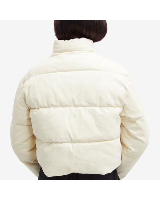 4th & Reckless White Arna Cord Puffer Jacket