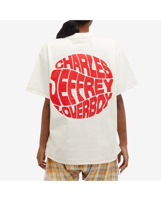 Charles Jeffrey White Printed Logo T-Shirt