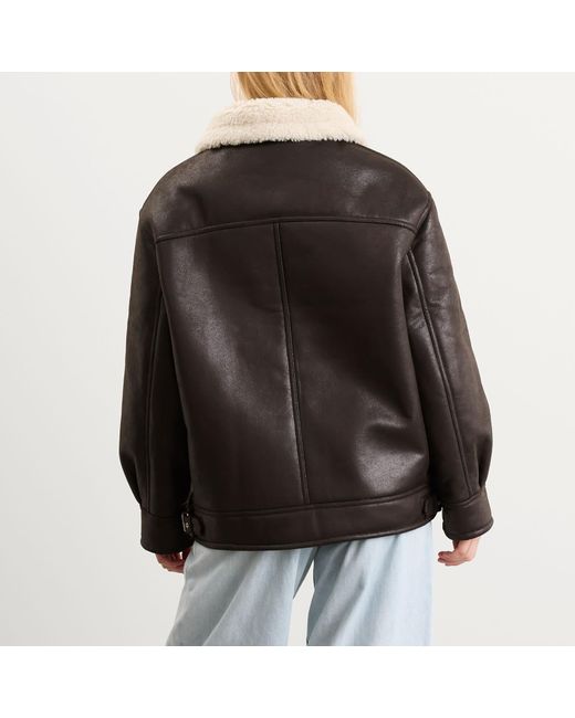 DUNST Black Faux Shearling Jacket