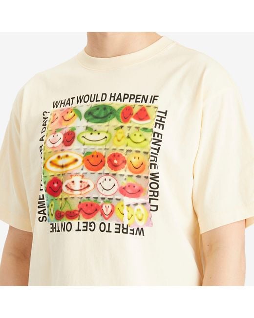 Market Natural Smiley Same Page T-Shirt for men