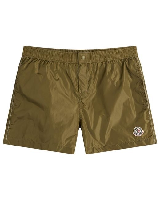 Moncler Green Swim Shorts for men