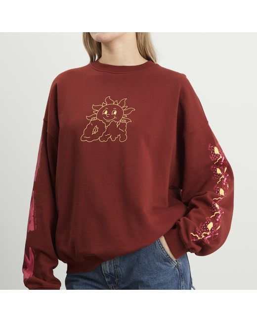Damson Madder Red Sundried Washing Line Sweatshirt