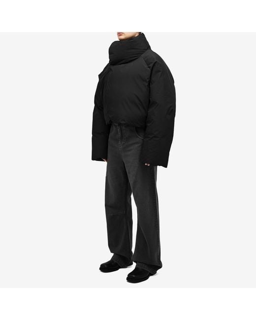 Entire studios Black Dbl Puffer Jacket for men
