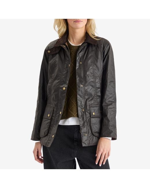 Barbour Black Beadnell Wax Jacket