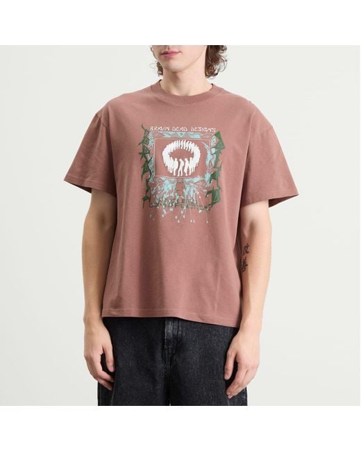 Brain Dead Pink Endless Construction T-Shirt for men