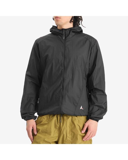 Roa Black Packable Wind Jacket for men