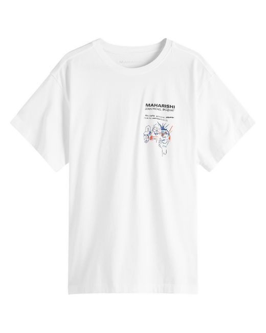 Maharishi White Basquait Year Of The Snake T-Shirt for men
