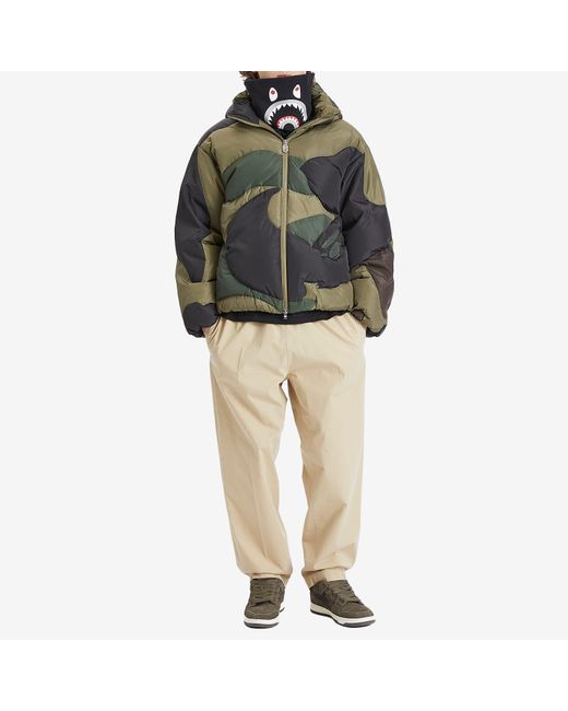 A Bathing Ape Black Shark Neck Warmer for men