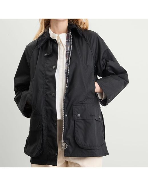 Barbour Black Beaufort Wax Jacket