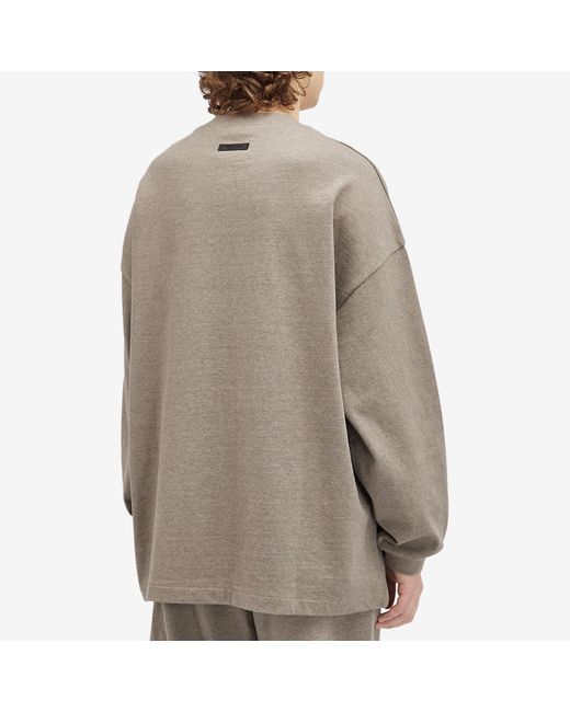 Fear Of God Gray University Long Sleeve T-Shirt for men