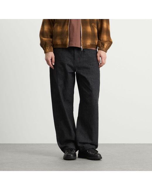 Butter Goods Blue Blotch Baggy Denim Jeans for men