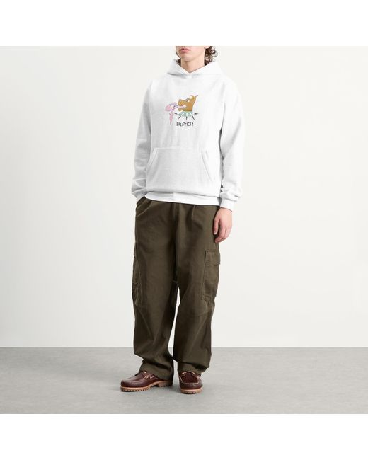 Butter Goods White Canine Hoodie for men