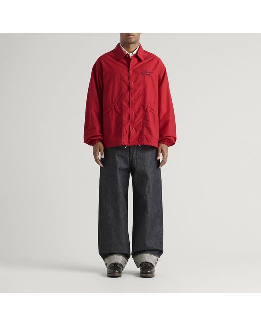 Visvim Red Windfall Coach Jacket for men