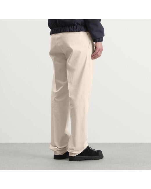 Moncler Natural Cotton Gaberdine Trousers for men