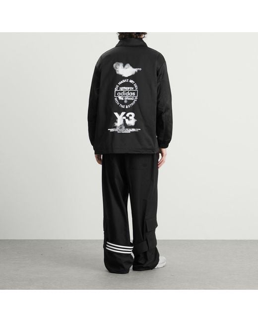 Y-3 Black Coach Jacket for men