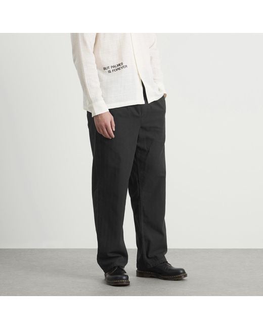 Palmes Gray Lucien Herringbone Trousers for men