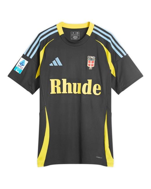 Rhude Black Como 1907 X X Adidas Football Shirt for men