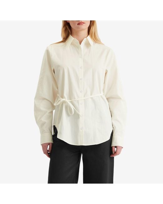 Daily Paper White Monogram Button Up Shirt