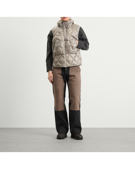 Roa Gray Nuna 800 Fill Power Hooded Down Vest for men