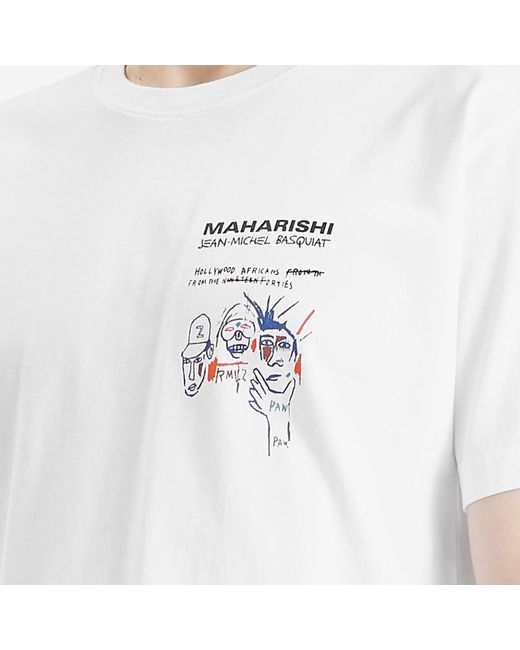 Maharishi White Basquait Year Of The Snake T-Shirt for men