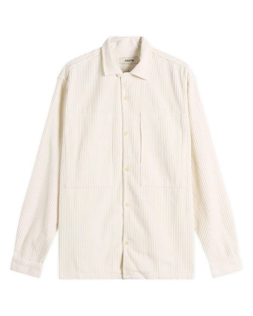 Kestin White Durno Overshirt for men