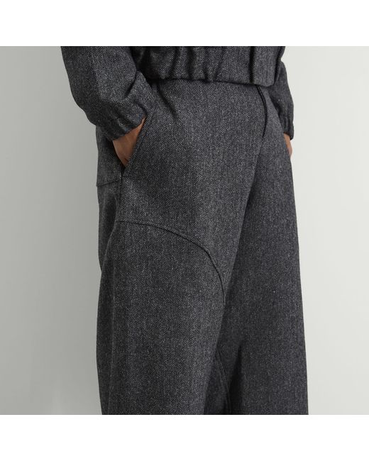 SAGE NATION Gray Curved Seam Carpenter Trouser for men