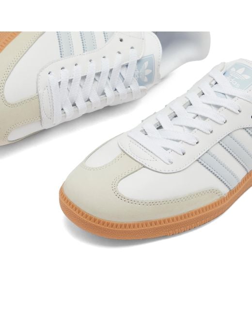 Adidas White Sports Shoes Samba Og W