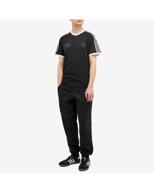 Adidas Originals Black Graphic T-Shirt for men