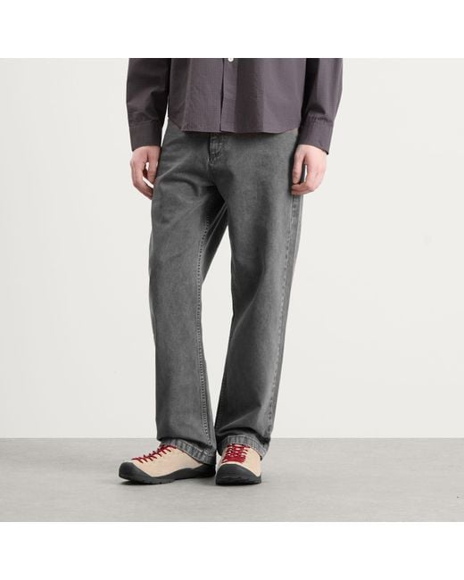 POLAR SKATE Gray 91 Loose Straight Jeans for men