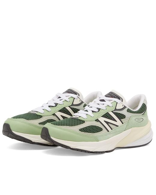 New Balance White U990Ab6 Sneaker