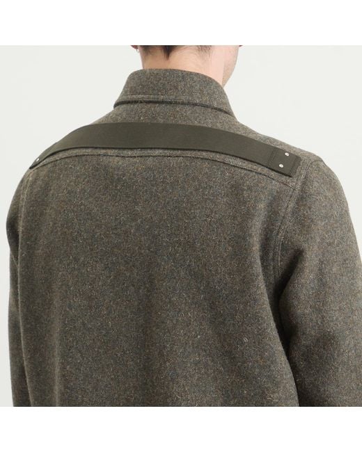 Rick Owens Green Brad Wool Jacket for men