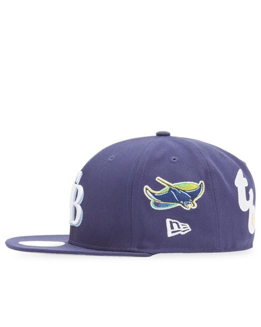 KTZ Blue Tampa Bay Rays Patch Embroidery 59Fifty Cap