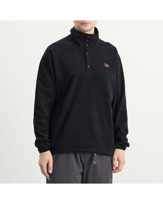 NANGA Black Air Warm Fleece Pullover for men