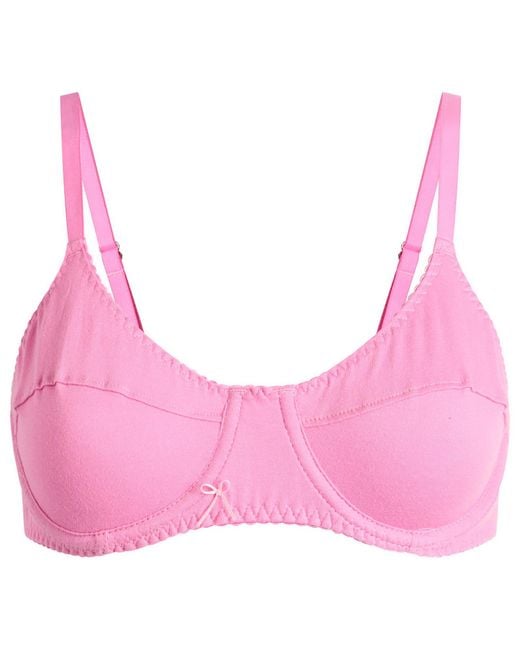 Fruity Booty Pink Cotton Jersey Bra